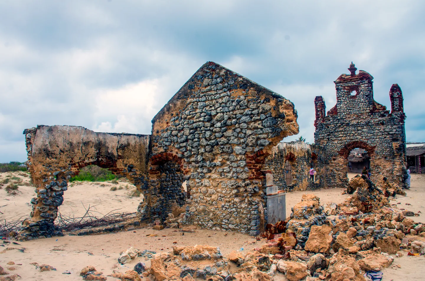 The ruined church at Dhanushkodi