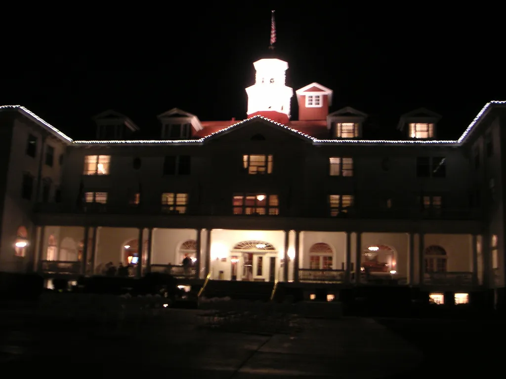 The exterior of the Stanley Hotel in Estes Park